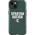 Michigan State University Spartans Nation iPhone 15 Plus Impact Case