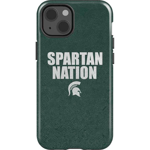 Michigan State University Spartans Nation iPhone 15 Impact Case