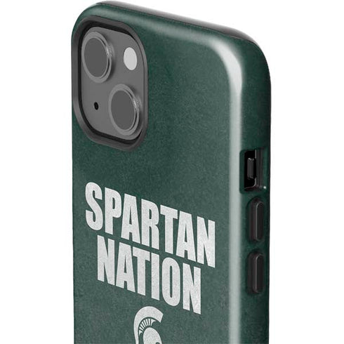 Michigan State University Spartans Nation iPhone 15 Impact Case