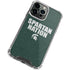 Michigan State University Spartans Nation iPhone 15 Pro Clear Case
