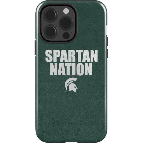 Michigan State University Spartans Nation iPhone 14 Pro Impact Case