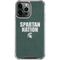 Michigan State University Spartans Nation iPhone 14 Pro Max Clear Case