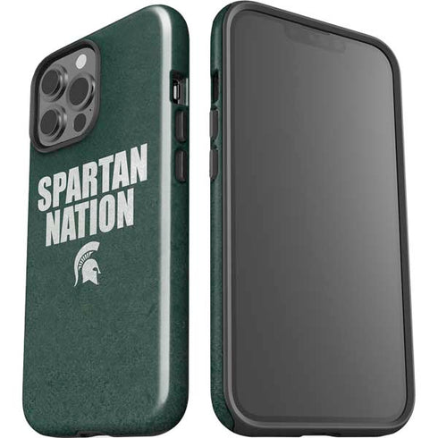 Michigan State University Spartans Nation iPhone 14 Pro Max Impact Case