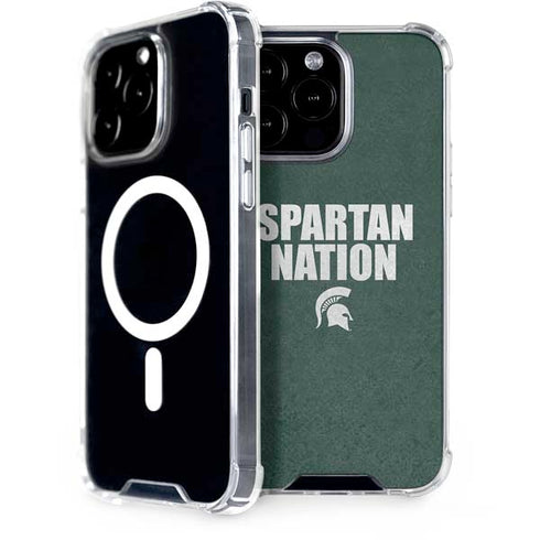 Michigan State University Spartans Nation iPhone 14 Pro Max MagSafe Case