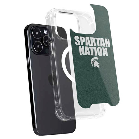 Michigan State University Spartans Nation iPhone 15 Pro Max MagSafe Case