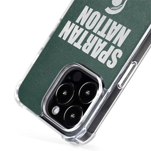 Michigan State University Spartans Nation iPhone 15 Pro Max MagSafe Case
