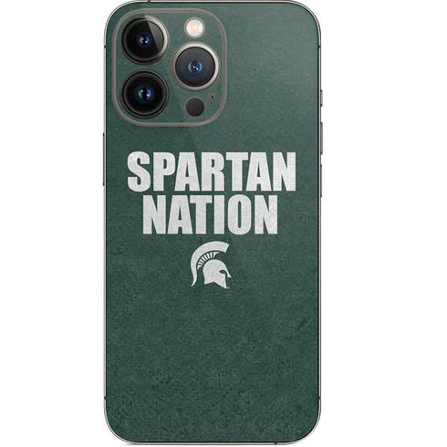 Michigan State University Spartans Nation iPhone 14 Pro Skin