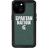 Michigan State University Spartans Nation iPhone 15 Waterproof Case