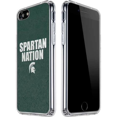 Michigan State University Spartans Nation iPhone SE (2nd & 3rd Gen) Clear Case