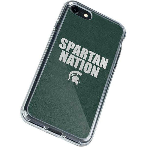 Michigan State University Spartans Nation iPhone SE (2nd & 3rd Gen) Clear Case
