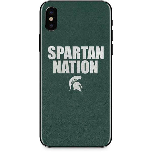 Michigan State University Spartans Nation iPhone X Skin