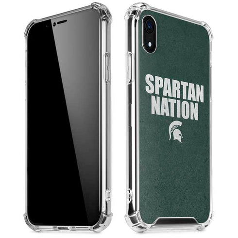 Michigan State University Spartans Nation iPhone XR Clear Case