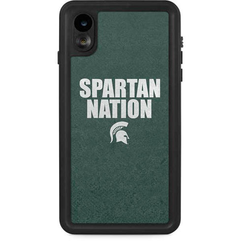 Michigan State University Spartans Nation iPhone XR Waterproof Case