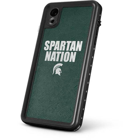 Michigan State University Spartans Nation iPhone XR Waterproof Case