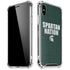 Michigan State University Spartans Nation iPhone XS Max Clear Case