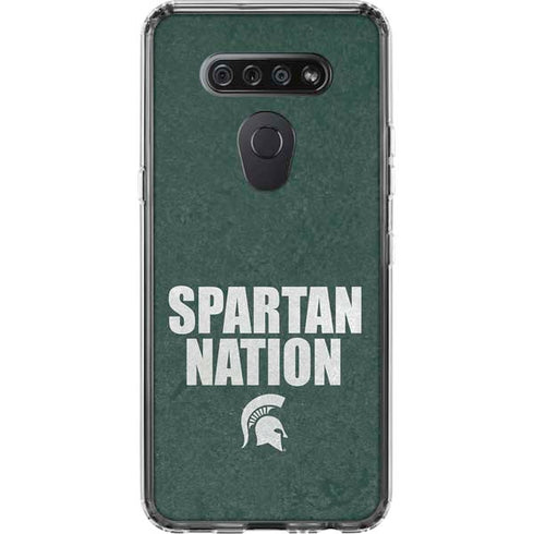 Michigan State University Spartans Nation LG K51/Q51 Clear Case