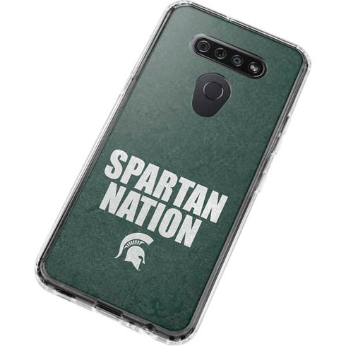 Michigan State University Spartans Nation LG K51/Q51 Clear Case