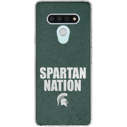 Michigan State University Spartans Nation LG Stylo 6 Clear Case
