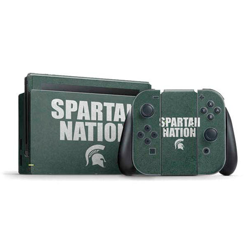 Michigan State University Spartans Nation Nintendo Switch Bundle Skin