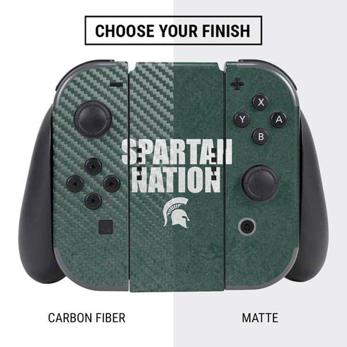 Michigan State University Spartans Nation Nintendo Switch Bundle Skin