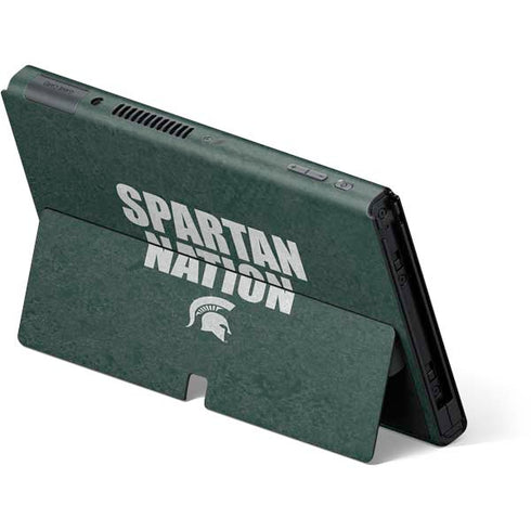 Michigan State University Spartans Nation Nintendo Switch OLED (2021) Skin