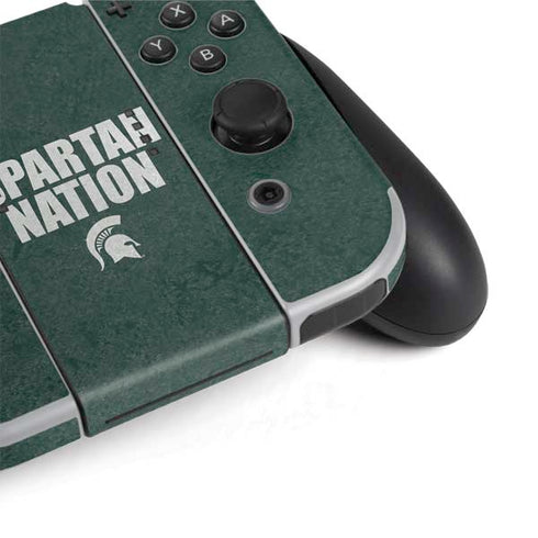 Michigan State University Spartans Nation Nintendo Switch OLED (2021) Skin