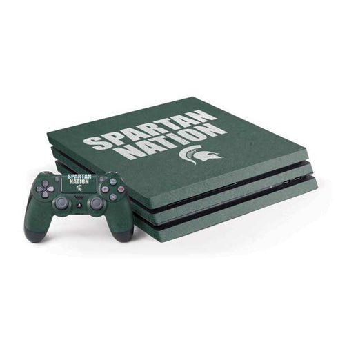 Michigan State University Spartans Nation PS4 Pro Bundle Skin