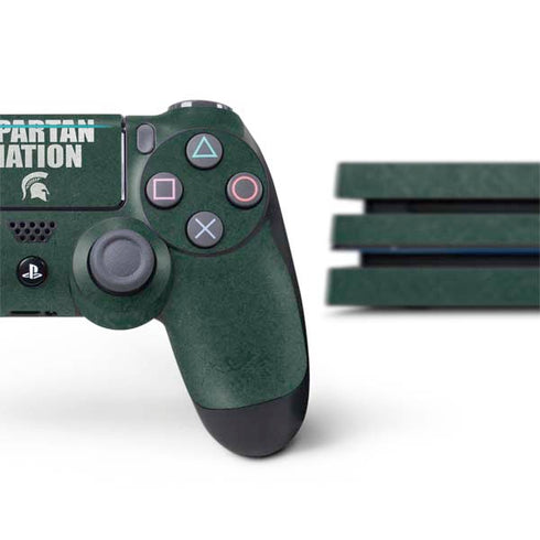 Michigan State University Spartans Nation PS4 Pro Bundle Skin