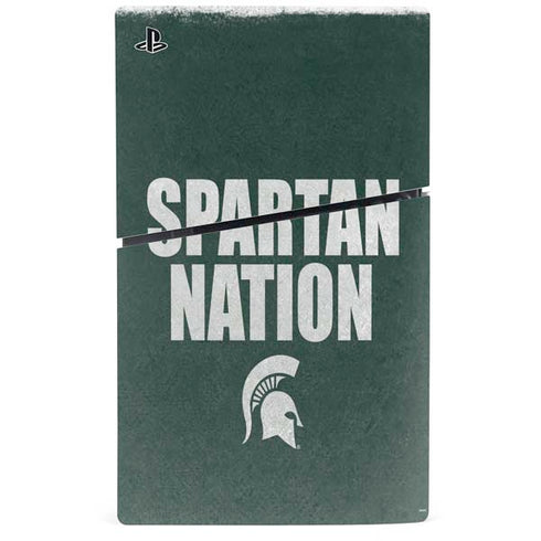Michigan State University Spartans Nation PS5 Slim Digital Edition Bundle Skin