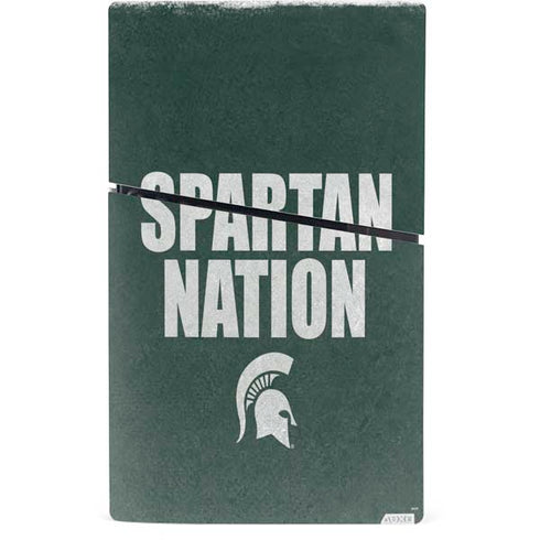 Michigan State University Spartans Nation PS5 Slim Digital Edition Bundle Skin
