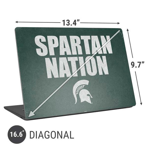 Michigan State University Spartans Nation Universal Laptop 16.6in (13.4 x 9.7in) Skin