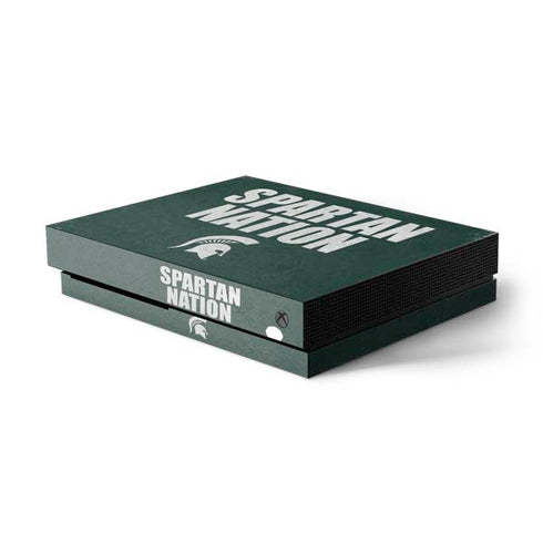 Michigan State University Spartans Nation Xbox One X Console Skin