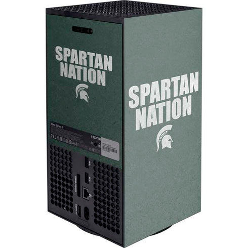 Michigan State University Spartans Nation Xbox Series X Console Skin