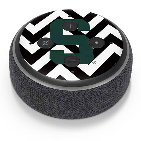 Michigan State University Spartans S Chevron Amazon Echo Dot Skin