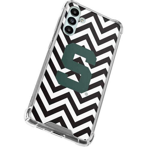Michigan State University Spartans S Chevron Galaxy A13 5G Clear Case