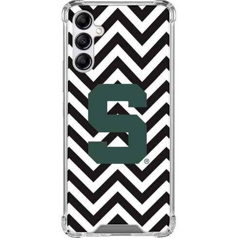 Michigan State University Spartans S Chevron Galaxy A14 5G Clear Case