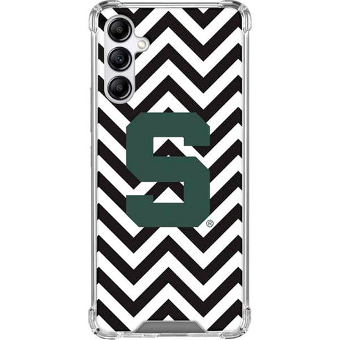 Michigan State University Spartans S Chevron Galaxy A15 5G Clear Case