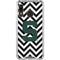 Michigan State University Spartans S Chevron Galaxy A30 Clear Case