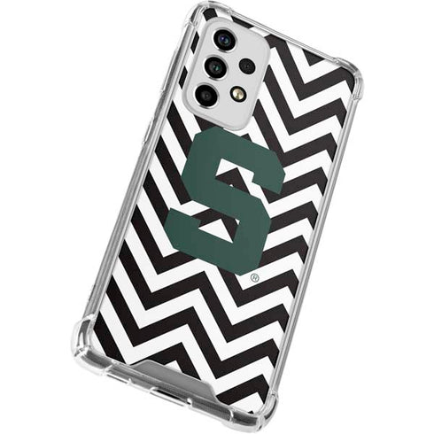 Michigan State University Spartans S Chevron Galaxy A53 5G Clear Case