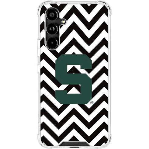 Michigan State University Spartans S Chevron Galaxy A54 5G Clear Case