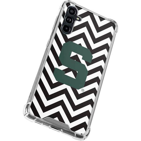 Michigan State University Spartans S Chevron Galaxy A54 5G Clear Case