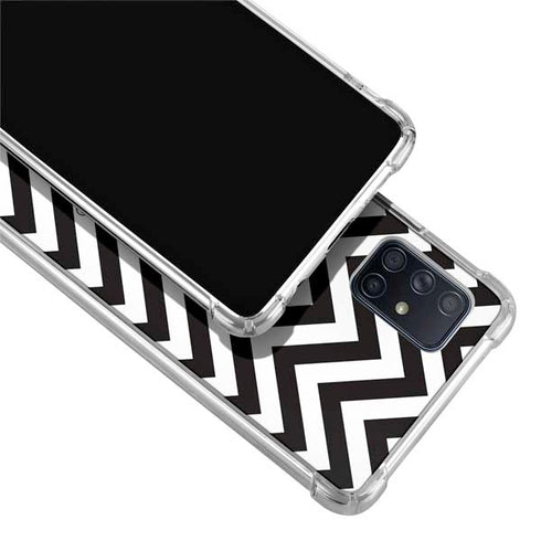 Michigan State University Spartans S Chevron Galaxy A71 5G Clear Case