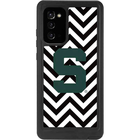 Michigan State University Spartans S Chevron Galaxy Note20 5G Waterproof Case