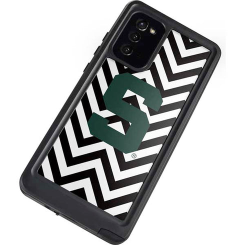 Michigan State University Spartans S Chevron Galaxy Note20 5G Waterproof Case
