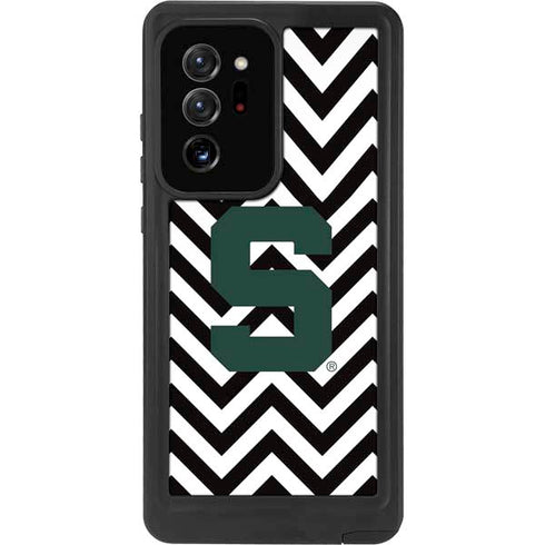 Michigan State University Spartans S Chevron Galaxy Note20 Ultra 5G Waterproof Case