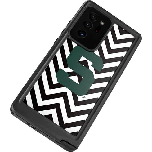 Michigan State University Spartans S Chevron Galaxy Note20 Ultra 5G Waterproof Case