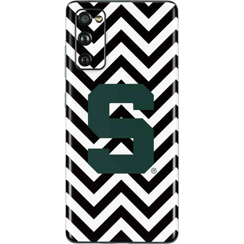 Michigan State University Spartans S Chevron Galaxy S20 Fan Edition Skin