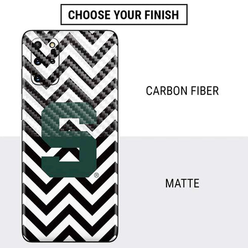 Michigan State University Spartans S Chevron Galaxy S20 Plus Skin