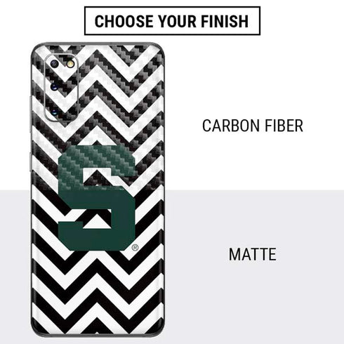 Michigan State University Spartans S Chevron Galaxy S20 Skin