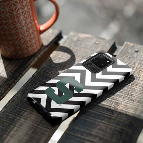 Michigan State University Spartans S Chevron Galaxy S20 Ultra 5G Pro Case